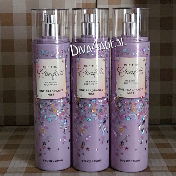 3x Bath & Body Works CUE THE CONFETTI Mist Spray Bundle - Picture 1 of 2